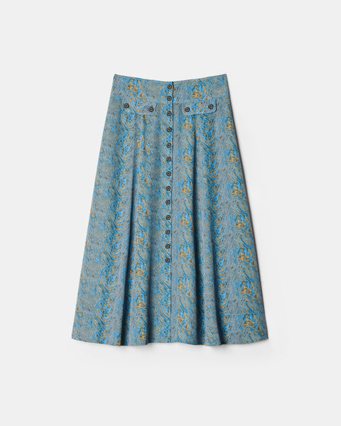 スカート maisoncelon   glitter knit long skirt COUP DE FOUDRE II – Golden sequins knitted mermaid long