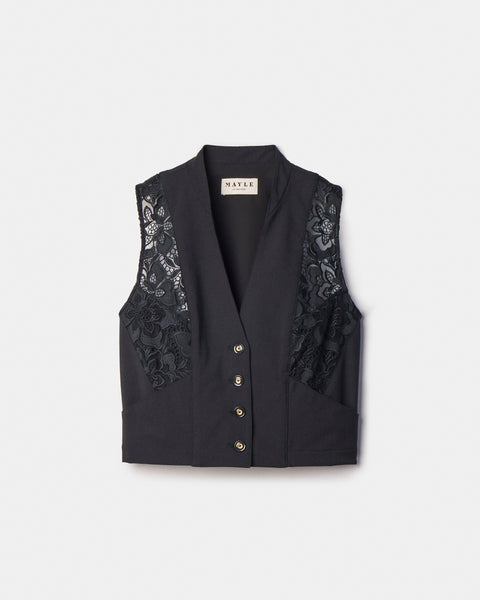 INES LACE VEST – Maison Mayle