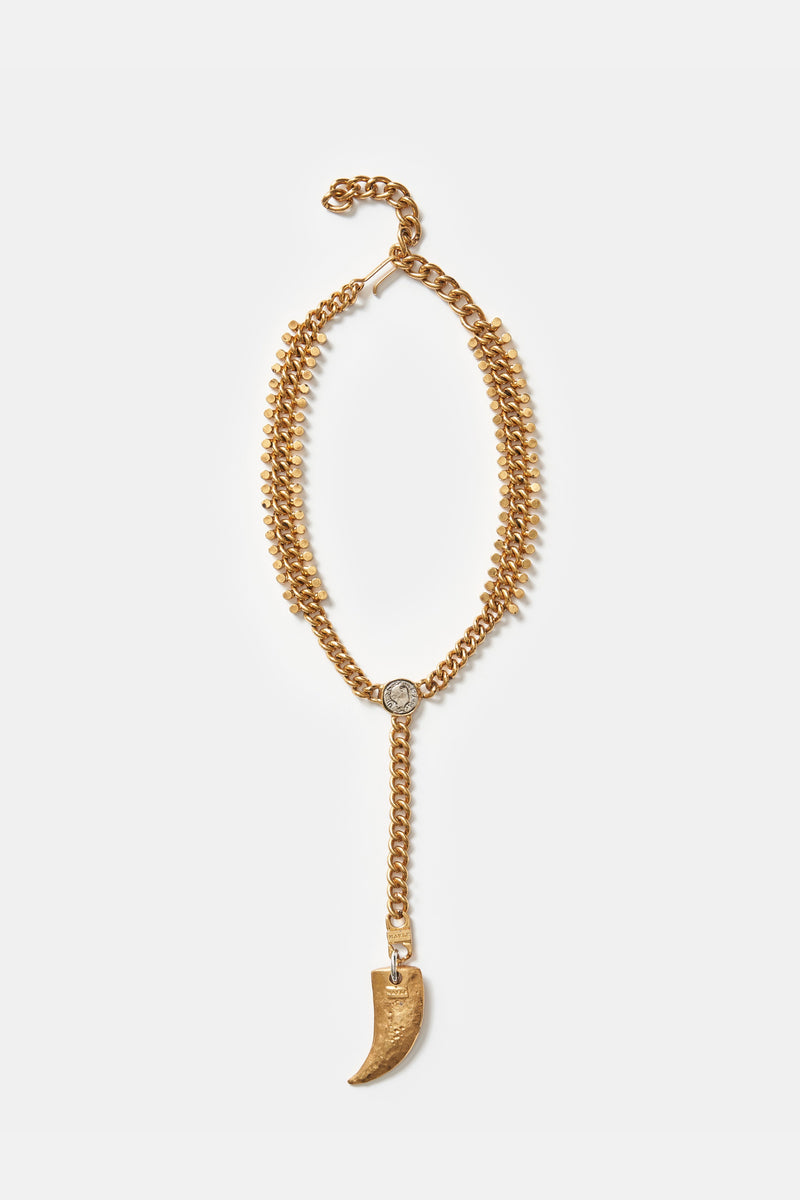 Kusama Chain & Signet Necklace