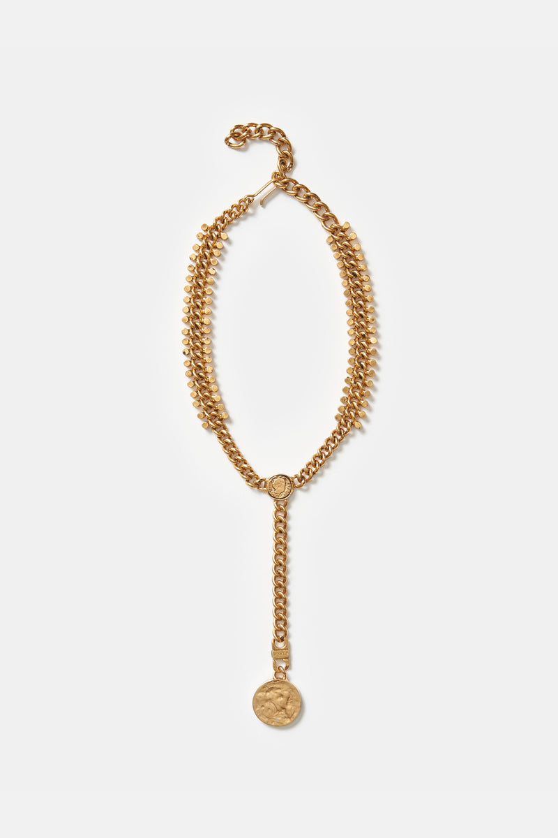 Kusama Chain & Signet Necklace