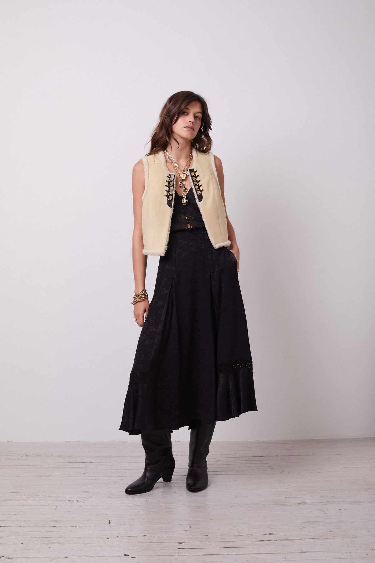 Yves Shearling Vest
