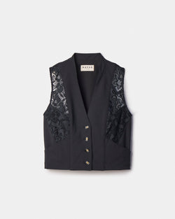 INES LACE VEST – Maison Mayle