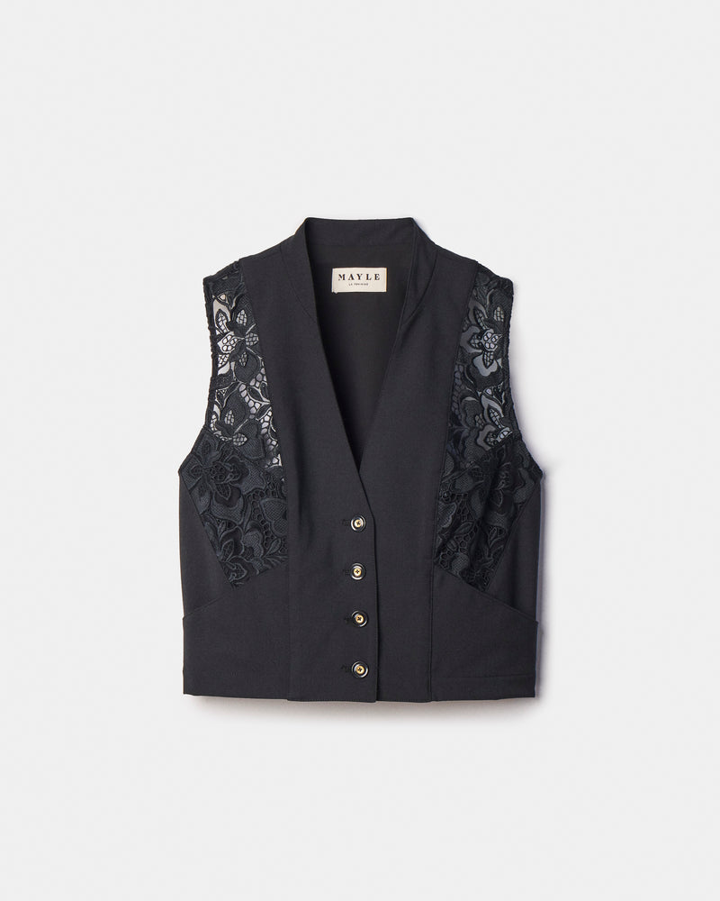 INES LACE VEST