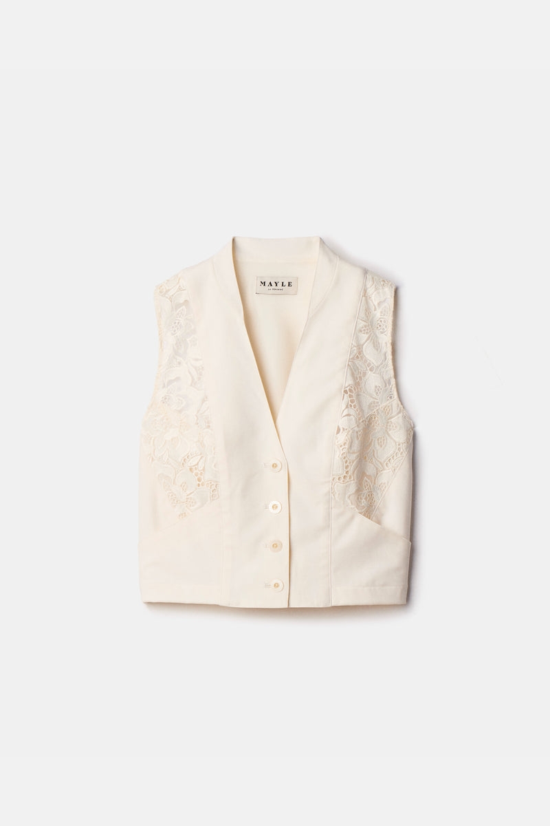 INES LACE VEST