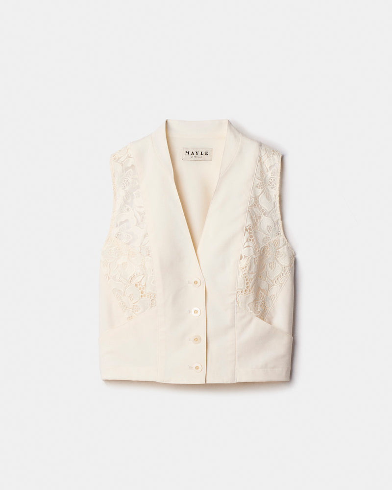 INES LACE VEST