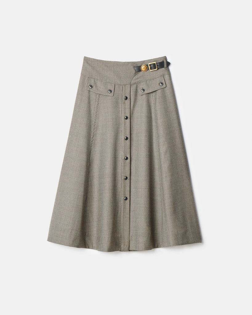 【maison celon 】2way button long skirt Kit Skirt – Maison Mayle