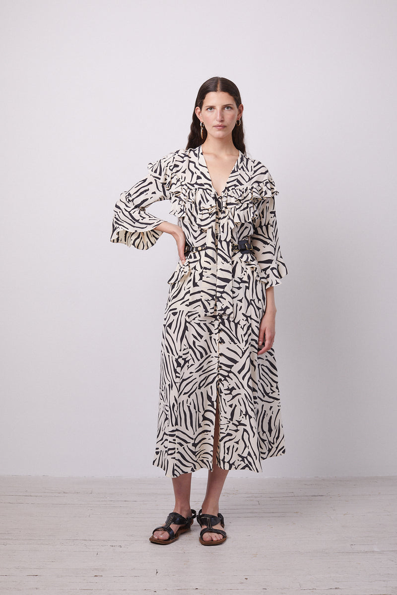 majorelle dress MAJORELLE LACE DRESS Maison