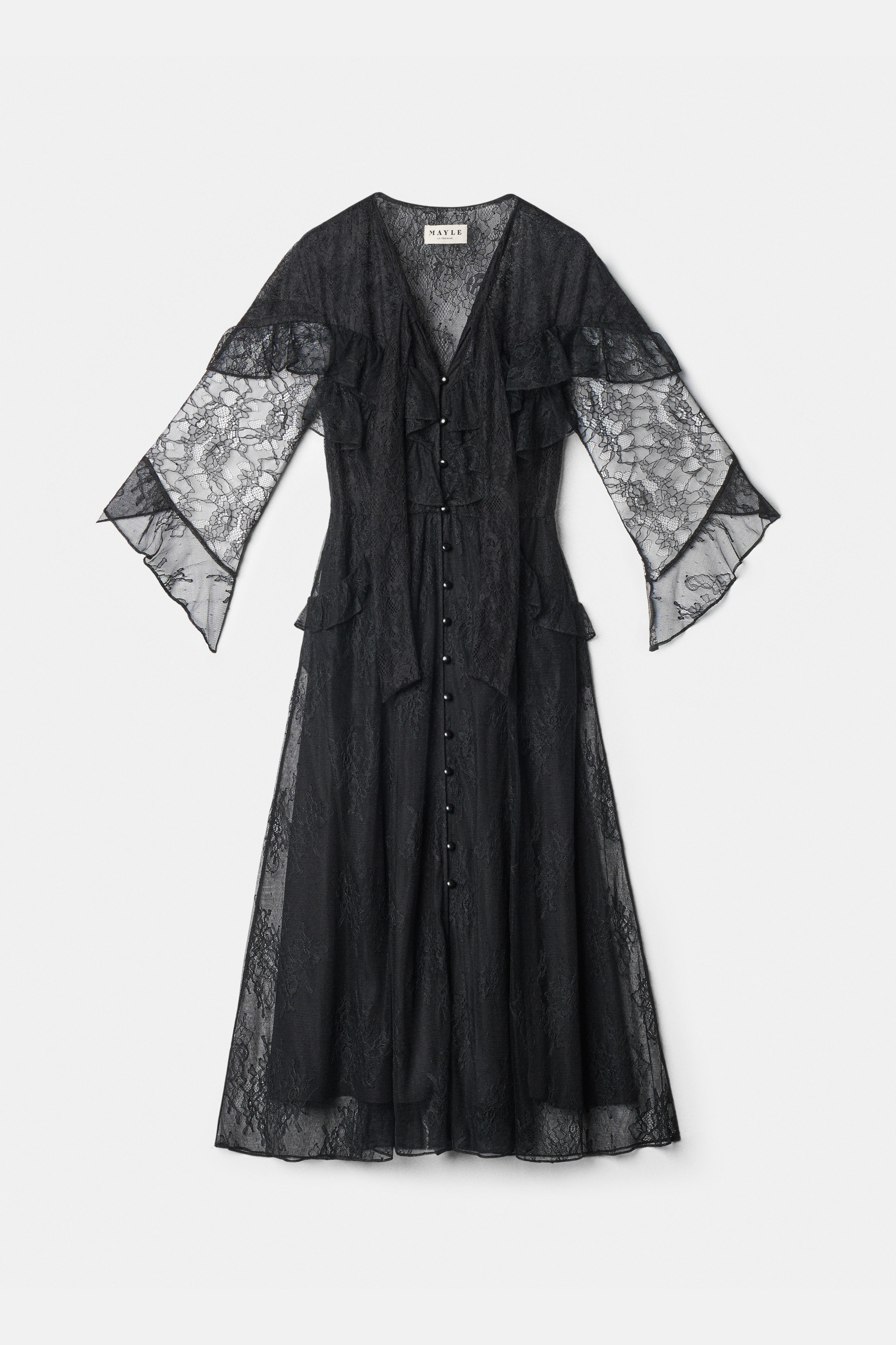 ワンピース maison celon lace flare long dress MAJORELLE LACE DRESS | Maison Mayle