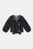 MAJORELLE LACE BLOUSE