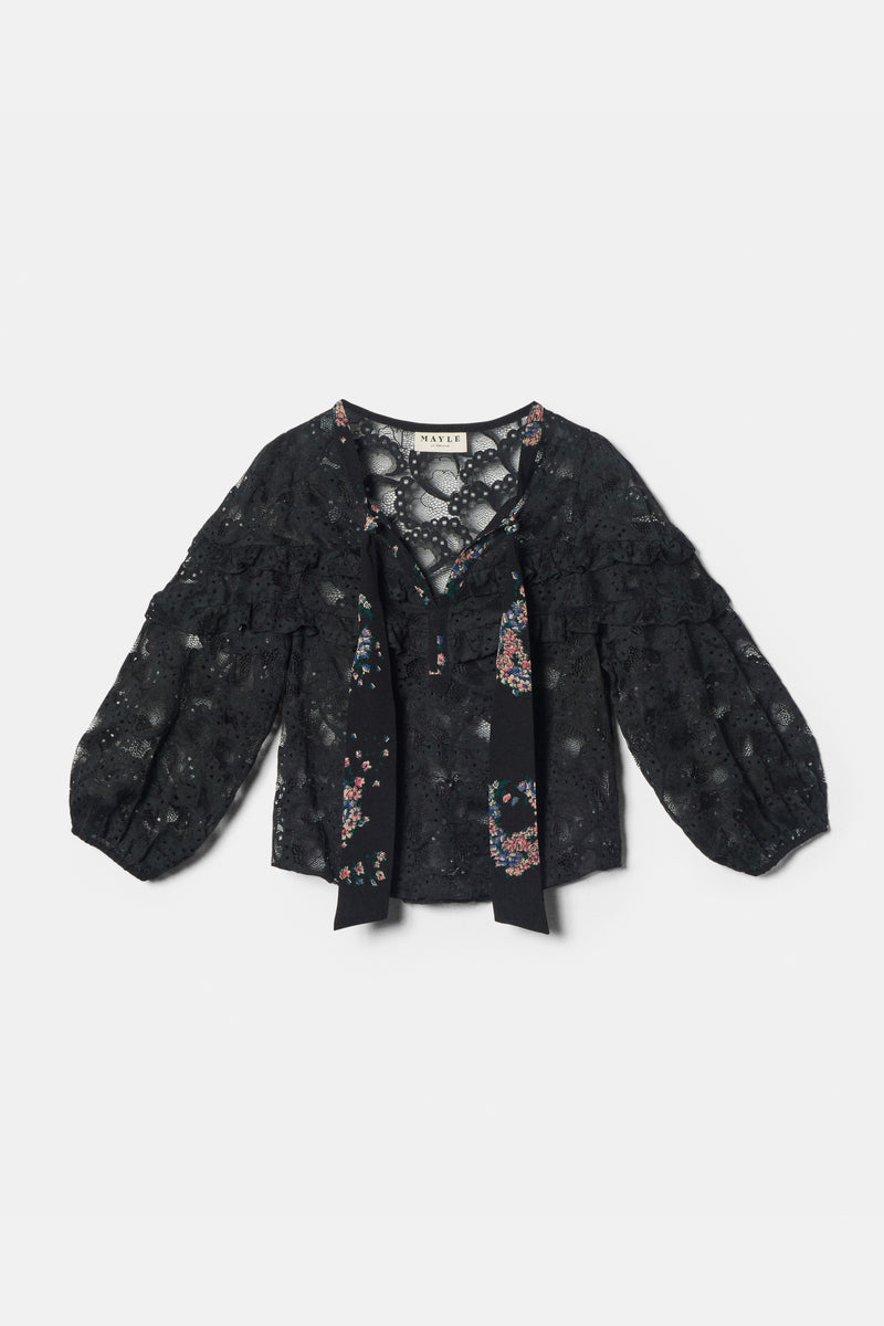 MAJORELLE LACE BLOUSE