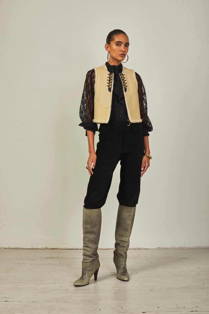 Yves Shearling Vest