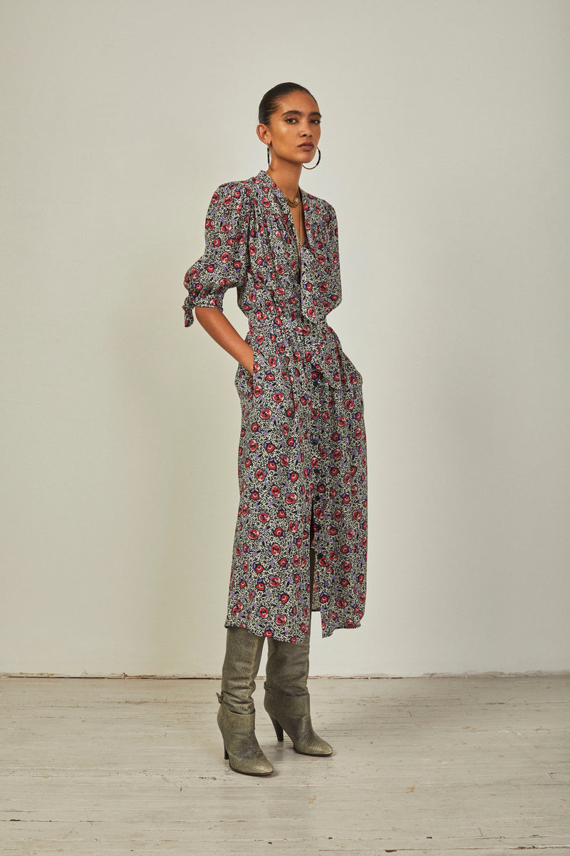 lala long sleeve wrap dress Lala Dress