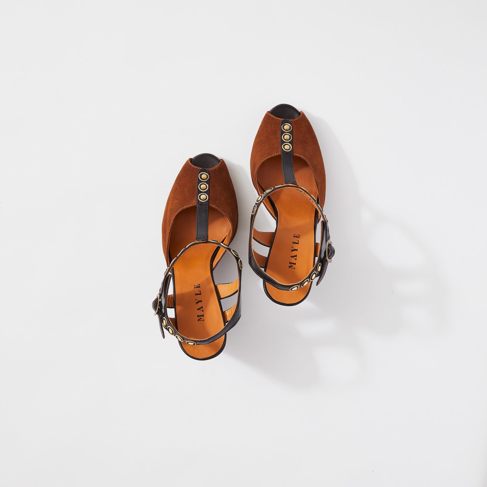サンダル・ミュール MISSONI MWF111 Sandals Brown Missoni Missoni Open Toe Leather Sandals | Neutrals