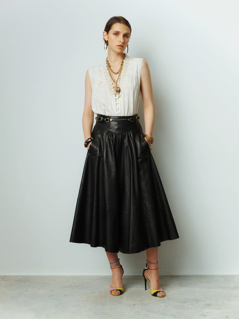 Djuna Leather Skirt