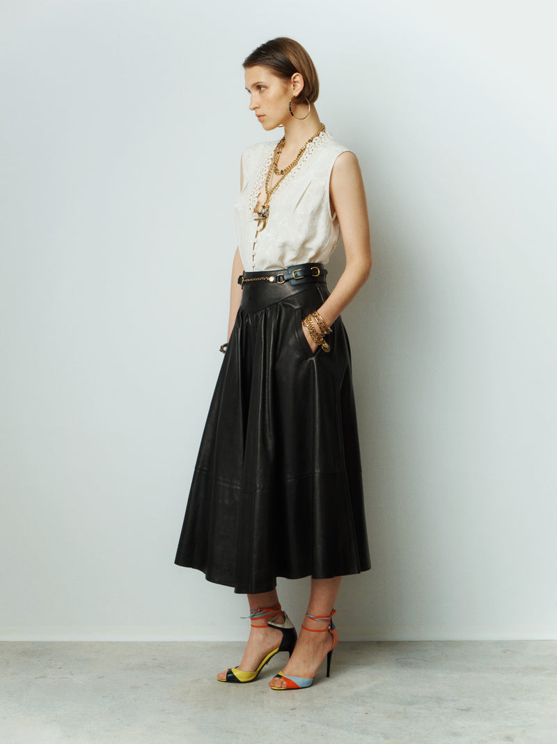 Djuna Leather Skirt