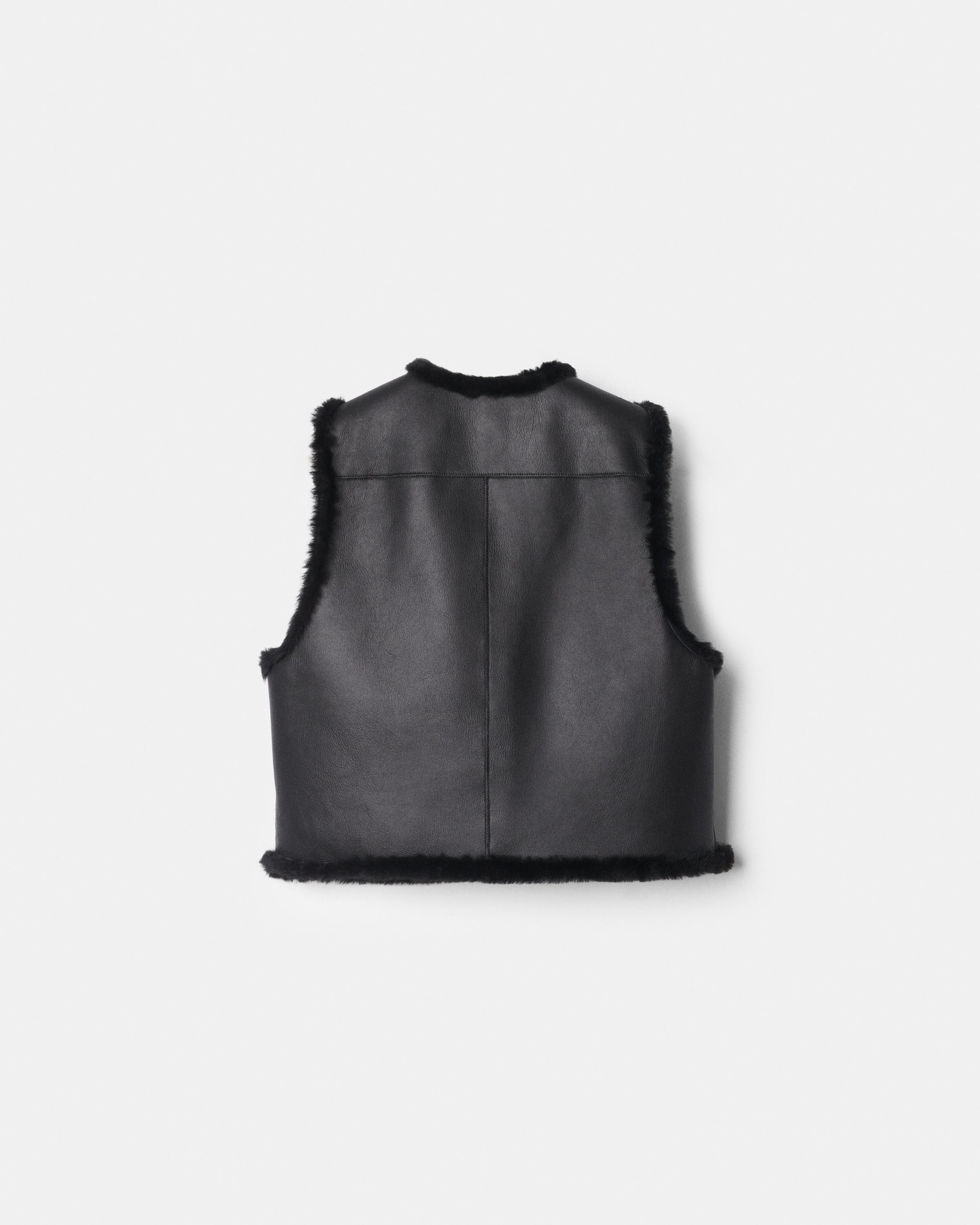 Yves Shearling Vest – Maison Mayle