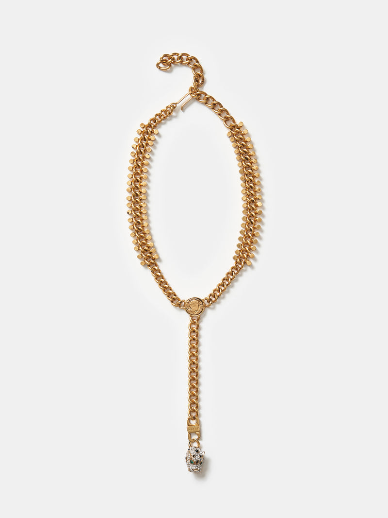 Kusama Chain & Signet Necklace