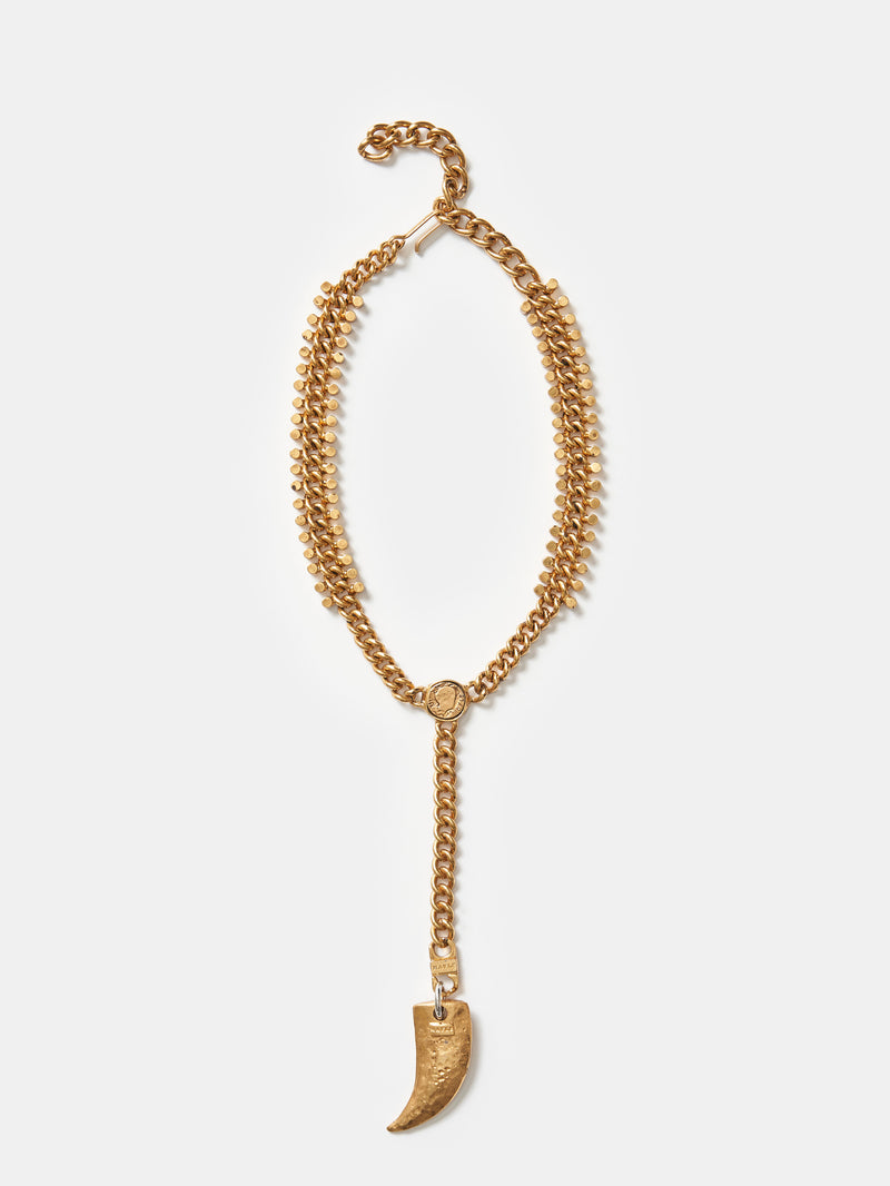 Kusama Chain & Signet Necklace